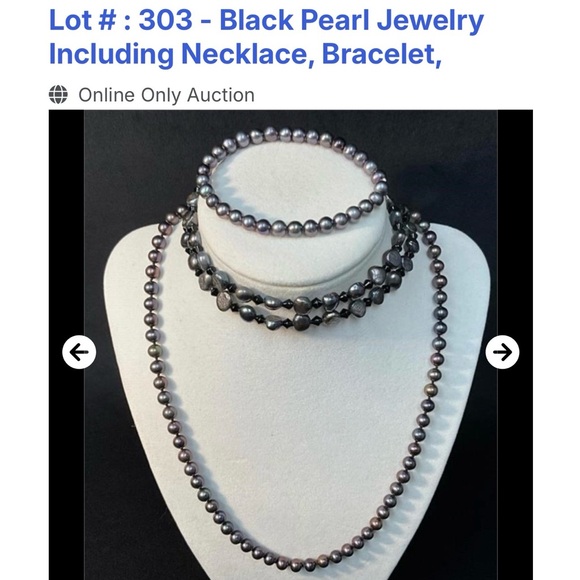 Black Pearl Jewelry Set - Picture 6 of 11